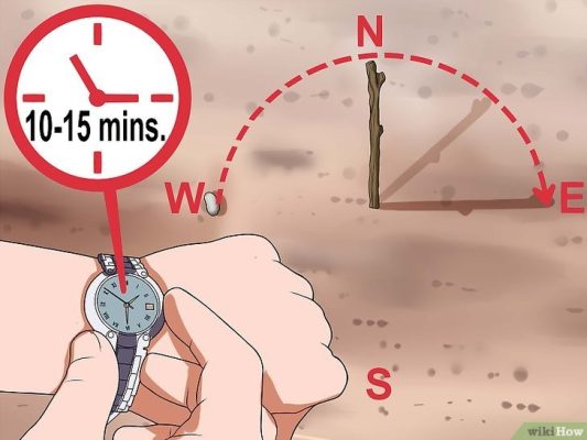 Xác định hướng dựa vào bóng đổ của một vật