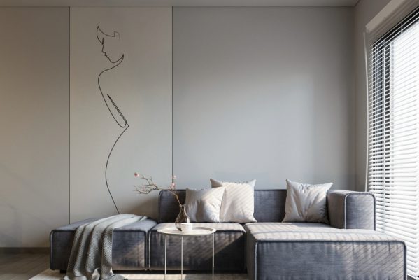 Decor phòng khách nhỏ bằng những gam màu sáng