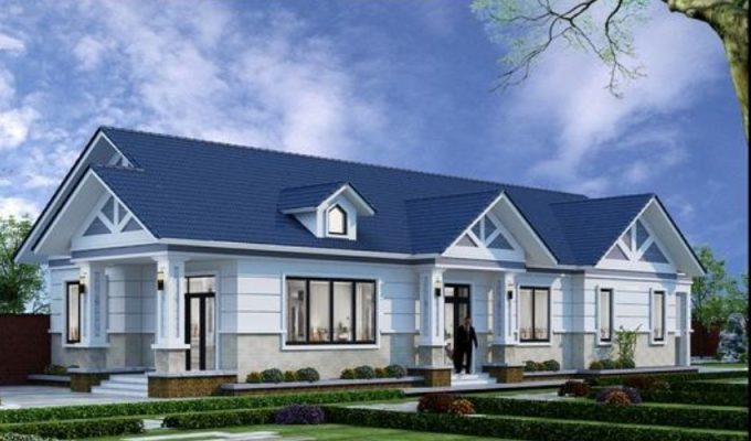Nhà cấp 4 mái Thái đẹp 4 phòng ngủ